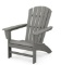 Polywood, Grant Park Traditional Curveback, Adirondack Chair in Slate Grey