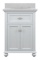 Lamport 25in x 22in Bath Vanity in White with Engineered Store Vanity Top, in Artisan White with