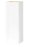 Shaker Satin White 15in x 42in Wall Mount Vertical Cabinet