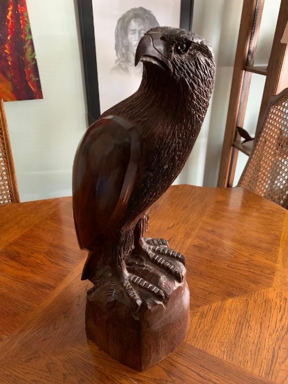 Carved Ironwood Raptor