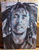 Bob Marley Picture Made from Small Bob Marley Pictures