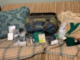 Large Lot of Fly Fishing Supplies and Case