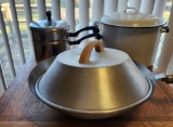 Wok Pan, Large Pot and Steamer