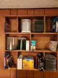 All CD's and DVD's Cases on 3 Shelves