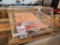 Acrylic Food Products Merchandiser, 2 Slide-Out Trays, 2 Doors, 21in x 21in x 16in D
