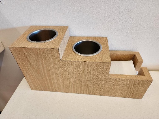 3-Tier Modern Napkin and Utensil Stand, See Images for Dimensions