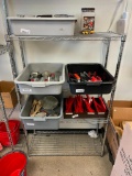 Stationary NSF Chrome Dunnage Storage Rack, 36in x 14in x 55in