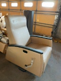 Commercial Treatment Recliner w/ Fold Down Arm, Button Back Release, Foot Rest