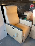 Commercial Treatment Recliner w/ Fold Down Arm, Button Back Release, Foot Rest