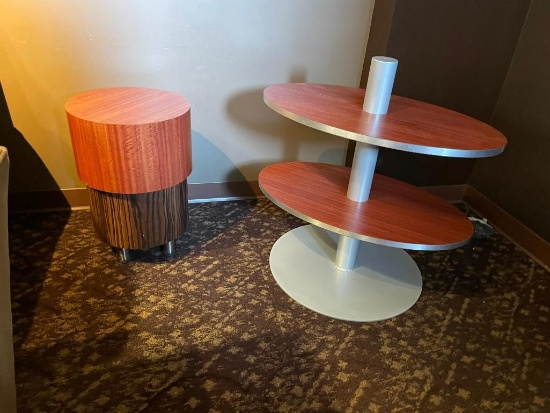 Lot of 2 Contemporary Side Tables