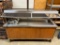 Cold Food or Salad Bar Buffet, 3-Pan Capacity, Mobile Cabinet, Sneeze Guard, Atlas WCM-4 Condenser