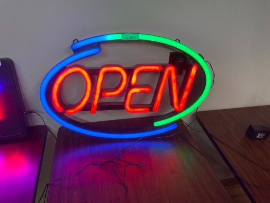 LED Multi-Function Open Sign