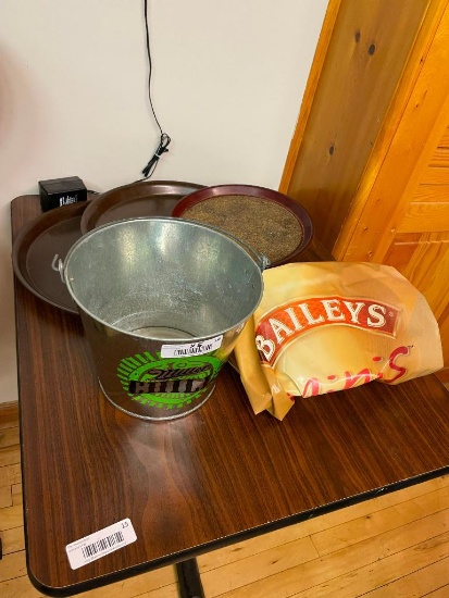 Cocktail Trays, Beer Bucket, Bailey's Blow-Up