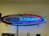 Bud Light Neon Sign, 1/2 Lights Up, 1/2 Needs Work