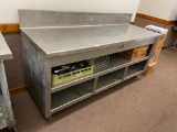 Stainless Steel Commercial Prep Top Storage Cabinet, 72in x 24in x 36in