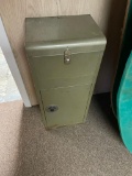 Vintage Metal File Box Cabinet, No Key or Combo