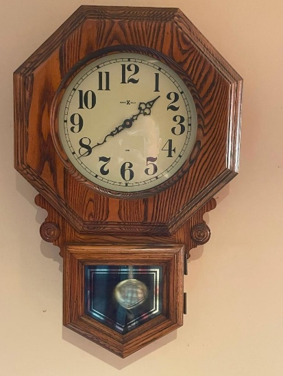 Howard Miller Oak Wall Clock