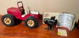 Toy Jeep and Fishing Reel