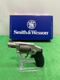 Smith & Wesson 38 S&W Spl. + P Hammerless Revolver, Laser Grips, AirLite Ti