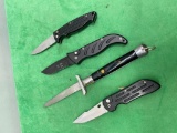 Four Auto-Open Knives