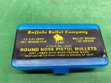 Buffalo Bullet Co. Round Nose Pistol Bullets, .44 Cal.