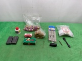 Misc. Vintage Ammunition, Gun Parts, Cleaning Supplies, Magazines