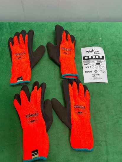 2 Items: Power Grab Thermo Gloves, Size 7S
