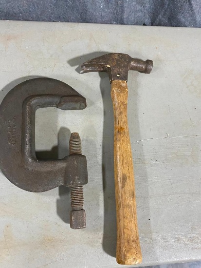C-Clamp and Hammer