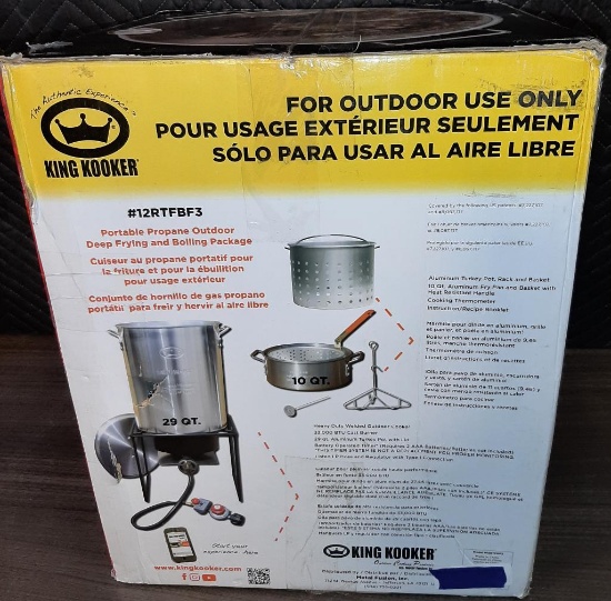 King Kooker 29 Quart Propane Turkey/Fish Fryer Model # 12RTFBF3