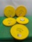 Lot of 5 Vintage Plastic Film Canisters, 12in, 2-Part