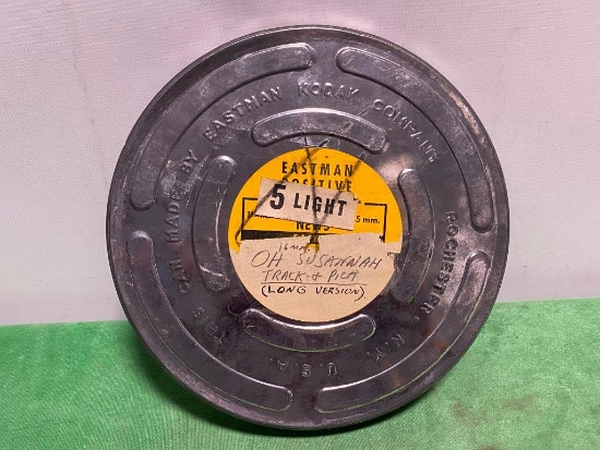 3 Vintage EASTMAN KODAK 16mm Metal Film Reel Canisters 7” w/Labels