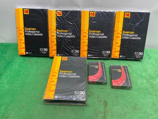 Group of Sealed Allsop 3 VHS Replacement Cartridges & Kodak KCA 30 VHS Cassettes