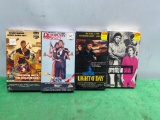 4 VHS Movies, James Bond The Man with the Golden Gun, Octopussy, Light of Day & Pretty in Pink