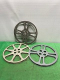 Lot of 3 Metal Projection Film Reels, Tayloreel Corp.