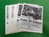 Cecil B DeMille's King of Kings Promotional Brochures Ephemera, NOS Modern Sound Pictures