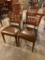 Lot of 4 Restaurant / Banquet Chairs, Wood Frame, Padded Seat, Gar Products