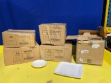 5 New Cases of Restaurant China, Including: 9in Square Plates, Saucers, Sauce Boats, 7-1/2in Plates