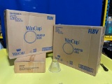 2 Cases of WinCup Vented Lids, 6 Glass Light Shades