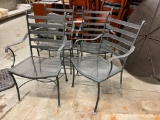 Lot of 4 Matching Patio Chairs, All Sold for One Bid