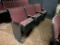 Four Theater Seats, Bolted to Floor, Buyer to Remove, Backs Don't Rock or Recline