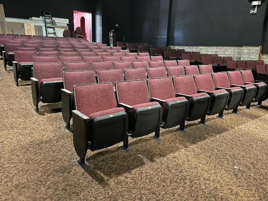 Eleven Rows (83 Seats) of Theater Seats, Ea. Row Either 7 or 8 Seats Wide, Buyer to Remove