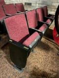 Four Theater Seats, Bolted to Floor, Buyer to Remove, Backs Don't Rock or Recline