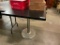 Square Table on Single Pedestal Base, 30in x 30in x 29-1/2in H