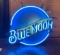 Blue Moon Neon Beer Sign, 18in