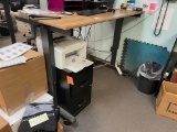 Adjustable Height Desk, Manual Crank Mech.