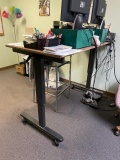 Adjustable Height Desk, Manual Crank Mech.