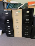 Three File Cabinets