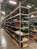 HD Steel Shelving w/ Wood Shelves, 5 Connected Units, ea. 10ft H, 6ft W, 30in D, 7 Shelves