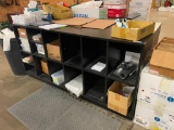 Work Station w/ Cube Storage Underneath