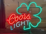 Coors Light Neon Beer Sign, 27in